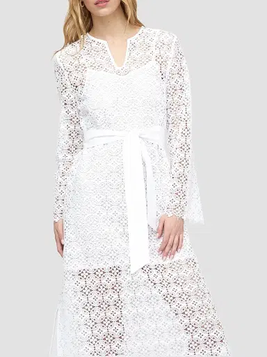 Hill House Home Women's The Darinka Dress - White Medallion Lace | Thumbnail 4 Hill House Home Women's The Darinka Dress - White Medallion Lace | Thumbnail 4