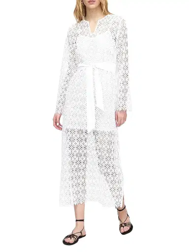 Hill House Home Women's The Darinka Dress - White Medallion Lace | Thumbnail 1 Hill House Home Women's The Darinka Dress - White Medallion Lace | Thumbnail 1