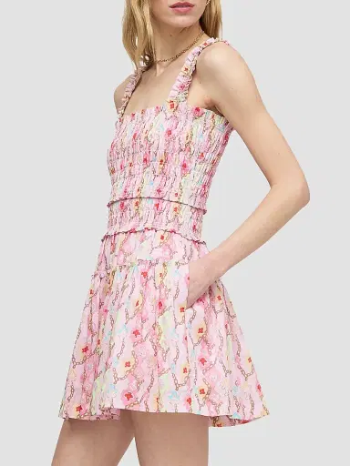 Hill House Home Women's The Azalea Mini Nap Dress - Clover Chain | Thumbnail 3