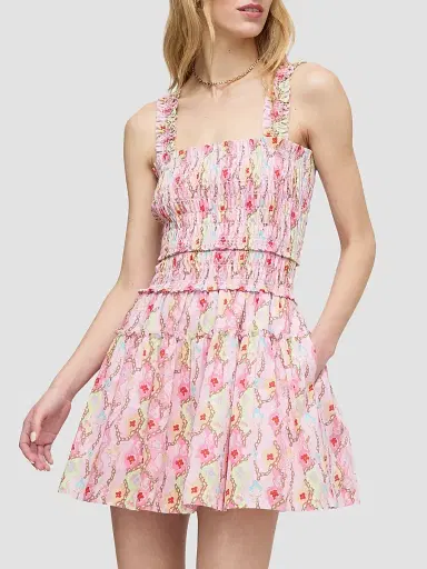 Hill House Home Women's The Azalea Mini Nap Dress - Clover Chain | Thumbnail 5