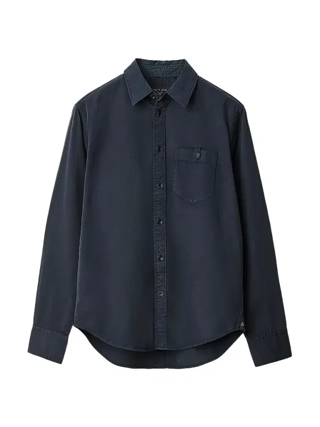 rag & bone Men's Tomlin Stretch-Cotton Long-Sleeve Shirt - Slate Navy