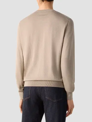 Zegna Men's Cashseta Crewneck | Thumbnail 4 Zegna Men's Cashseta Crewneck | Thumbnail 4