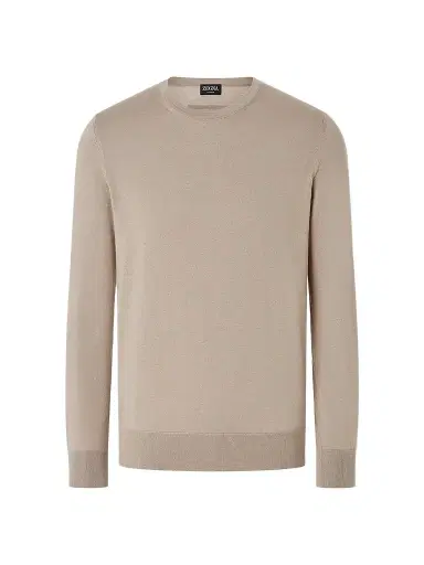 Zegna Men's Cashseta Crewneck | Thumbnail 1 Zegna Men's Cashseta Crewneck | Thumbnail 1