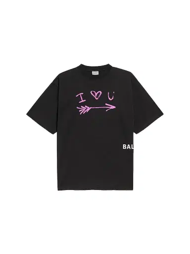 Balenciaga Men's I Love U Medium Fit T-Shirt | Thumbnail 1 Balenciaga Men's I Love U Medium Fit T-Shirt | Thumbnail 1