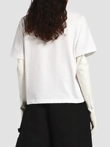 Balenciaga Women's Medium Fit T-Shirt - White - Size XL | Thumbnail 3