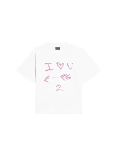 Balenciaga Women's Medium Fit T-Shirt - White - Size XL | Thumbnail 1