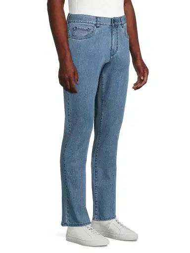 Canali Men's Comfort Slim-Straight Jeans - Light Blue - Size 36 | Thumbnail 4 Canali Men's Comfort Slim-Straight Jeans - Light Blue - Size 36 | Thumbnail 4