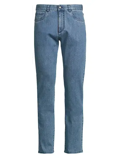 Canali Men's Comfort Slim-Straight Jeans - Light Blue - Size 36 | Thumbnail 1 Canali Men's Comfort Slim-Straight Jeans - Light Blue - Size 36 | Thumbnail 1