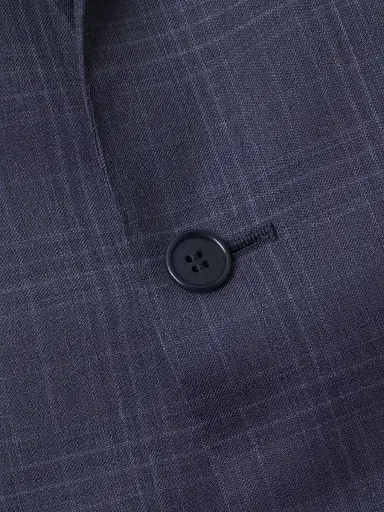 Canali Men's Plaid Wool Modern-Fit Suit - Blue | Thumbnail 6