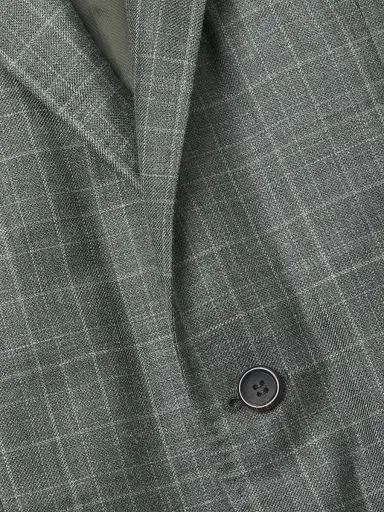 Canali Men's Plaid Wool-Silk-Linen Sport Coat | Thumbnail 6 Canali Men's Plaid Wool-Silk-Linen Sport Coat | Thumbnail 6