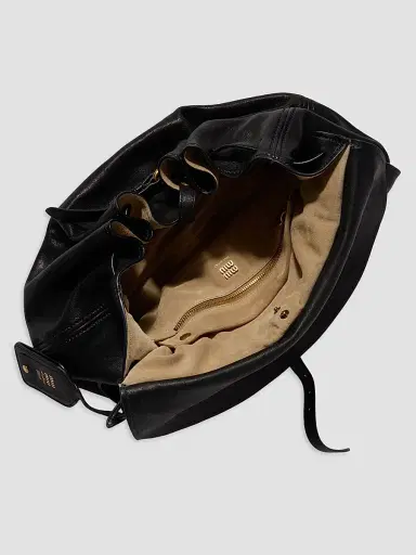 Miu Miu Women's Leather Hobo Bag | Thumbnail 4 Miu Miu Women's Leather Hobo Bag | Thumbnail 4