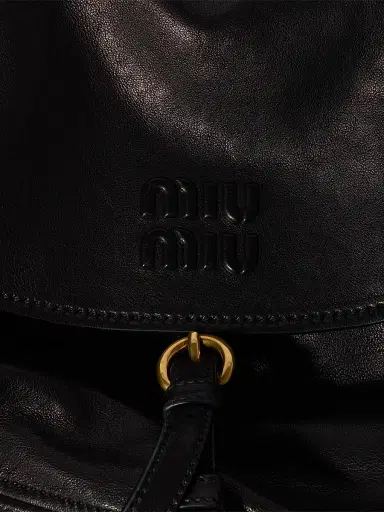 Miu Miu Women's Leather Hobo Bag | Thumbnail 5 Miu Miu Women's Leather Hobo Bag | Thumbnail 5