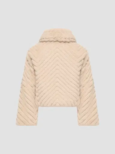Moncler Little Girl's and Girl's Elra Jacket in Taffeta - Light Beige | Thumbnail 2