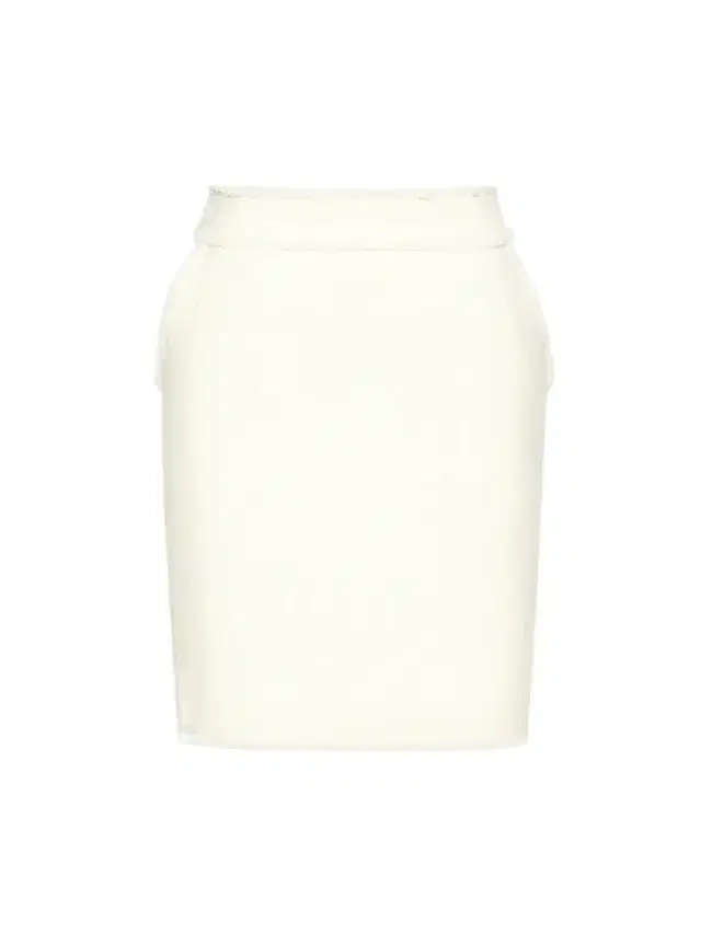 Max Mara Women's Short Wool Jersey Skirt - White