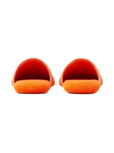 Versace Men's Jacquard Medusa Terry Cotton Bath Slippers - Orange White - Size XL | Thumbnail 2 Versace Men's Jacquard Medusa Terry Cotton Bath Slippers - Orange White - Size XL | Thumbnail 2