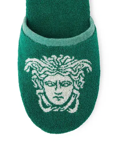 Versace Men's Jacquard Medusa Terry Cotton Bath Slippers | Thumbnail 3 Versace Men's Jacquard Medusa Terry Cotton Bath Slippers | Thumbnail 3