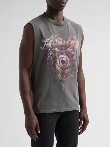 Ksubi Men's Legend Ekcess Cotton Cut-Off Tank | Thumbnail 4