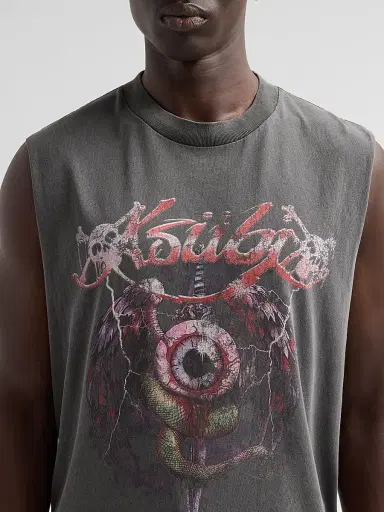 Ksubi Men's Legend Ekcess Cotton Cut-Off Tank | Thumbnail 5