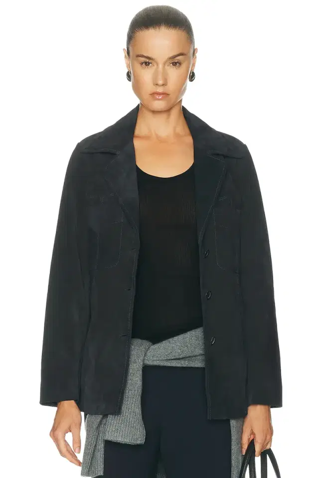 NILI LOTAN Dominic Suede Jacket