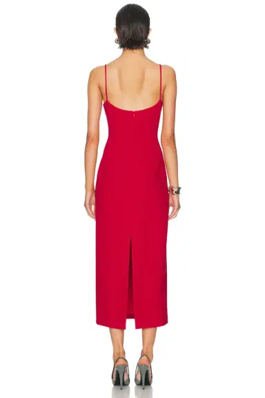 Magda Butrym Floral Applique Midi Dress | Thumbnail 3