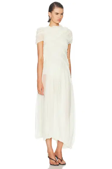 Magda Butrym Sheer Asymmetrical Dress | Thumbnail 3