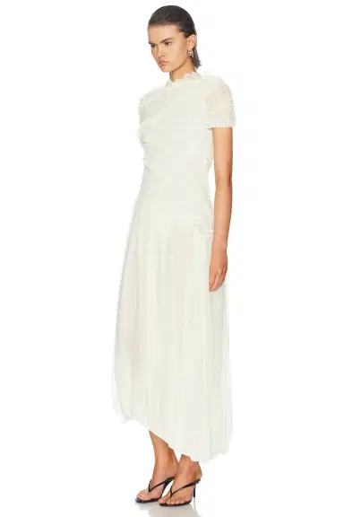 Magda Butrym Sheer Asymmetrical Dress | Thumbnail 4
