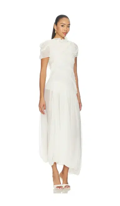 Magda Butrym Sheer Asymmetrical Dress | Thumbnail 7