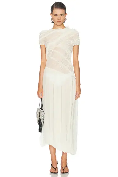 Magda Butrym Sheer Asymmetrical Dress | Thumbnail 1