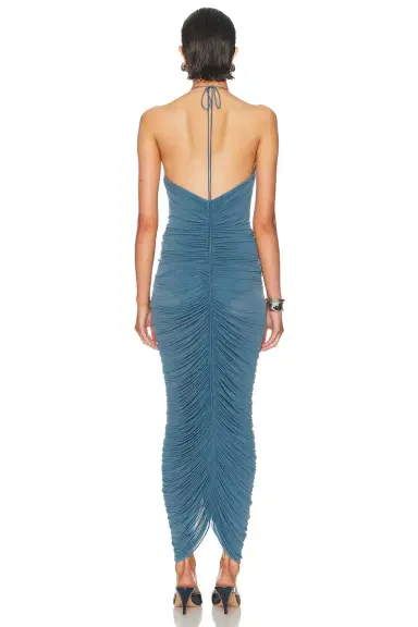 Magda Butrym Ruched Halter Dress | Thumbnail 3