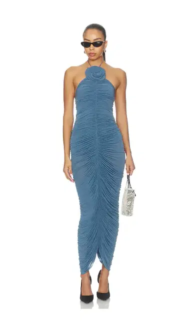 Magda Butrym Ruched Halter Dress | Thumbnail 4