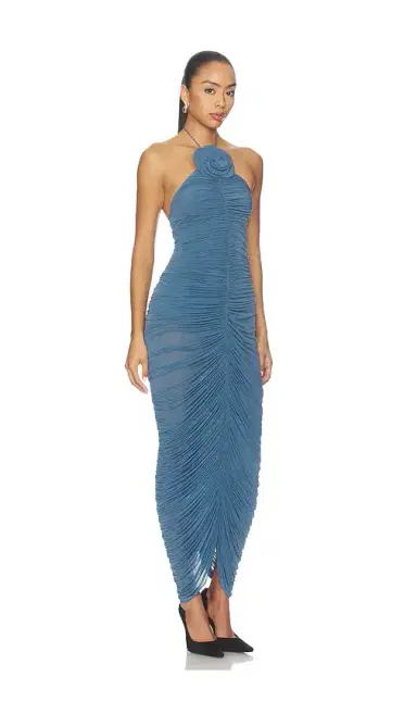 Magda Butrym Ruched Halter Dress | Thumbnail 5