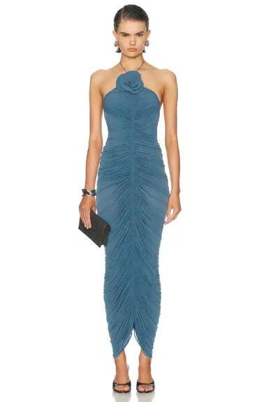 Magda Butrym Ruched Halter Dress | Thumbnail 1