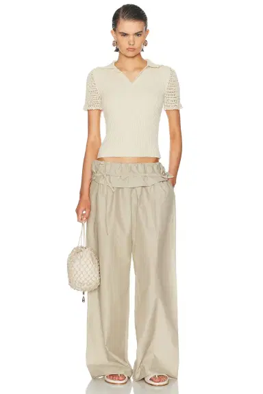Magda Butrym Wide Leg Pant | Thumbnail 6 Magda Butrym Wide Leg Pant | Thumbnail 6