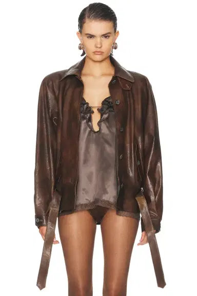 Magda Butrym Leather Jacket | Thumbnail 2