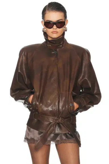 Magda Butrym Leather Jacket | Thumbnail 1