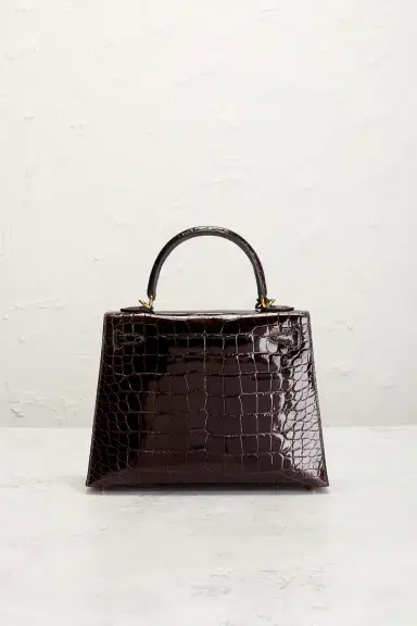 FWRD Renew Hermes Shiny Alligator Kelly 25 Sellier Handbag | Thumbnail 3 FWRD Renew Hermes Shiny Alligator Kelly 25 Sellier Handbag | Thumbnail 3