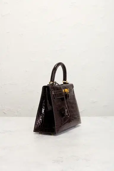 FWRD Renew Hermes Shiny Alligator Kelly 25 Sellier Handbag | Thumbnail 4 FWRD Renew Hermes Shiny Alligator Kelly 25 Sellier Handbag | Thumbnail 4