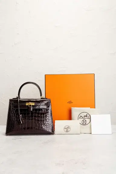 FWRD Renew Hermes Shiny Alligator Kelly 25 Sellier Handbag | Thumbnail 8 FWRD Renew Hermes Shiny Alligator Kelly 25 Sellier Handbag | Thumbnail 8