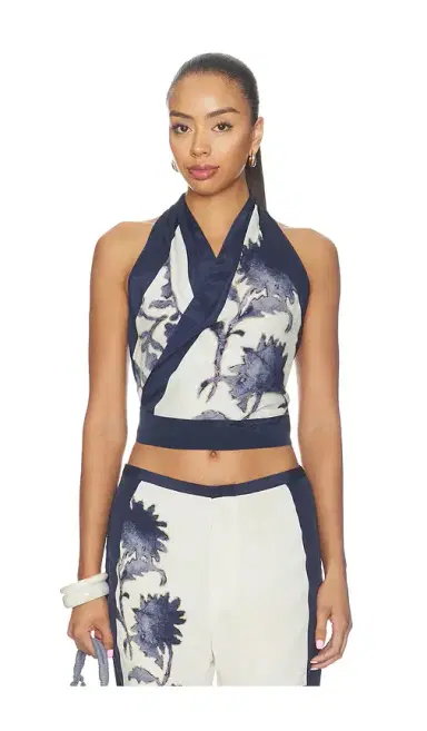 SIR. Phillipa Halter Scarf Top | Thumbnail 5