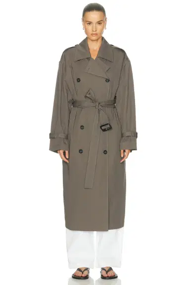 TOTEME Crisp Summer Trench Coat | Thumbnail 2 TOTEME Crisp Summer Trench Coat | Thumbnail 2