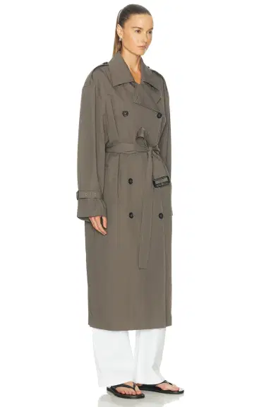 TOTEME Crisp Summer Trench Coat | Thumbnail 3 TOTEME Crisp Summer Trench Coat | Thumbnail 3