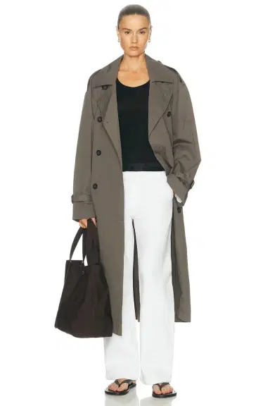 TOTEME Crisp Summer Trench Coat | Thumbnail 1 TOTEME Crisp Summer Trench Coat | Thumbnail 1