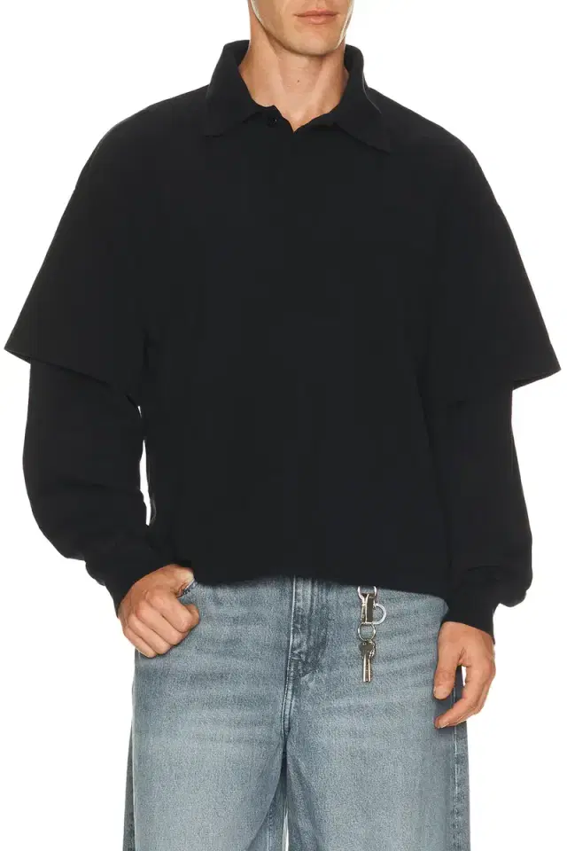 AGOLDE Curren Double Sleeve Polo
