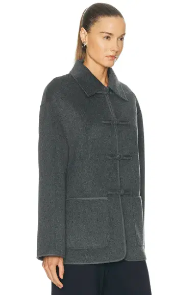 RÓHE Double Faced Wool Pankou Closure Jacket | Thumbnail 3