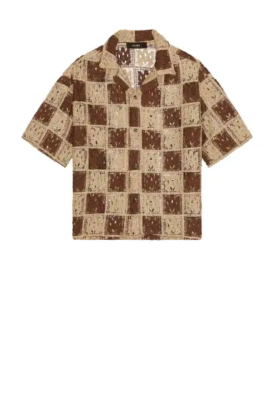 Amiri MA Check Lace Camp Shirt | Thumbnail 4 Amiri MA Check Lace Camp Shirt | Thumbnail 4