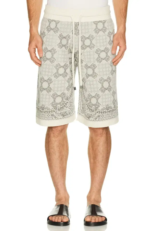 Amiri MA Quad Check Mesh Knit Short