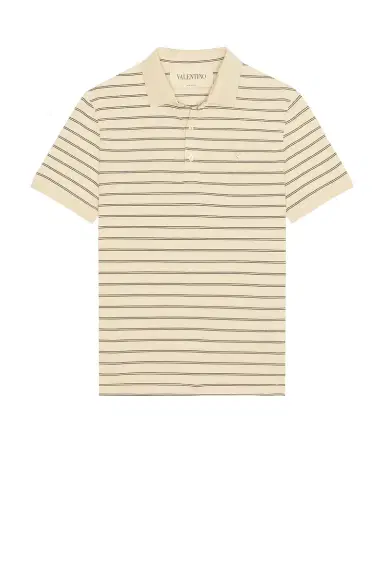 Valentino Striped Jersey Polo | Thumbnail 4
