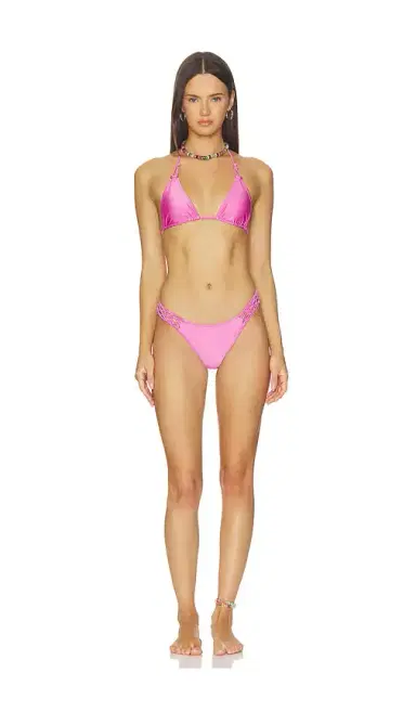 Frankies Bikinis Ari Satin Bikini Top | Thumbnail 4 Frankies Bikinis Ari Satin Bikini Top | Thumbnail 4