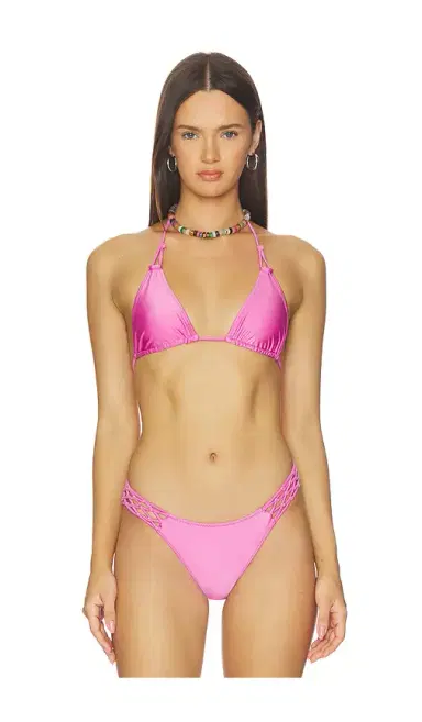 Frankies Bikinis Ari Satin Bikini Top | Thumbnail 1 Frankies Bikinis Ari Satin Bikini Top | Thumbnail 1