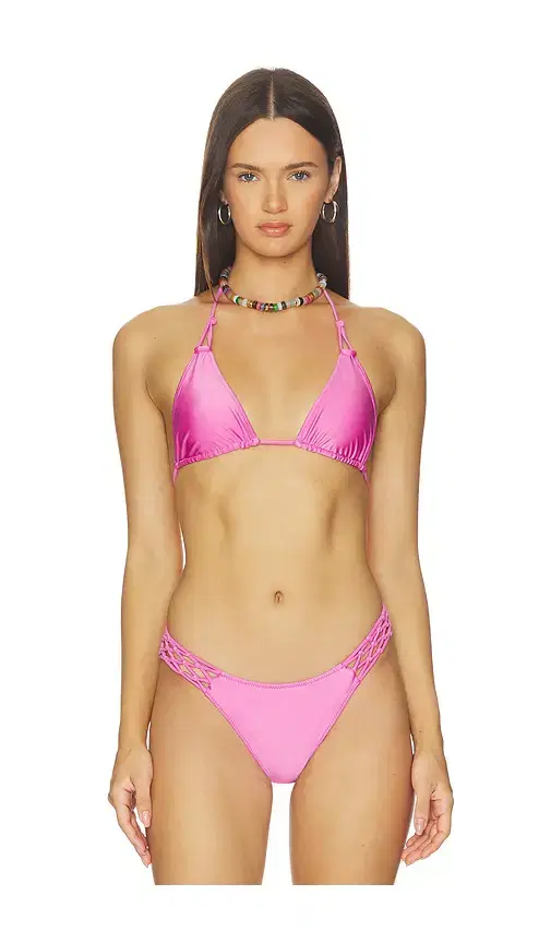Frankies Bikinis Ari Satin Bikini Top